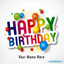 happy birthday wishes with name image