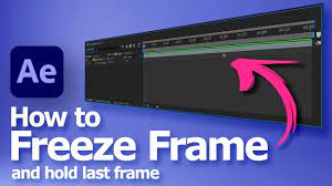 after effects freeze frame and hold