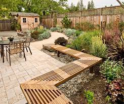 Fenced Hard Landscaped Garden With