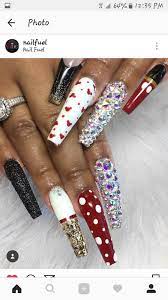 Cool Mickey Mouse inspired nail art | bling nails | ghetto nail art | long  acrylic nails #nailart | Super nails, Nail designs, Cute nails