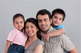 indian happy family mother father stock