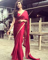 18.celina jaitley in plain black transparent saree: Hindi Tv Actress Karishma Tanna In Transparent Maroon Saree Tolly Boost