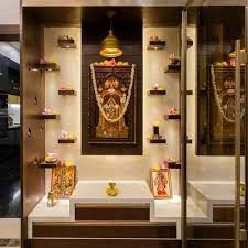wooden pooja room for home and office