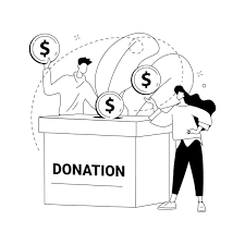 donation abstract concept vector
