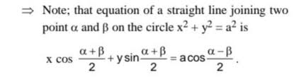 Equation Of A Straight Line Joining