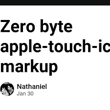 zero byte apple touch icon markup dev