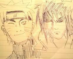 Naruto Vs Sasuke Drawing by bakamaru - DragoArt