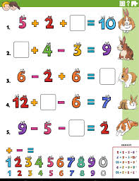 cartoon rabbits make math fun an