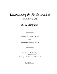 Fundamentals Of Epidemiology An