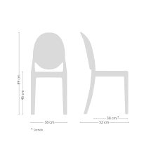 Ist für sie ein stuhl design mehr als nur ein möbelstück? Victoria Ghost Stuhl Farbe Glasklar Grosse Option 1