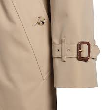 Beige Double Ted Trench Coat