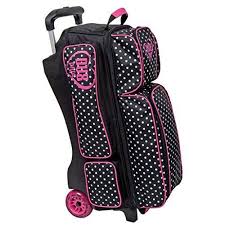 Dv8 Diva Deluxe 3 Ball Roller Bowling Bag Dots Bowling