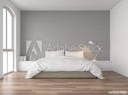 minimal bedroom 3d render there are