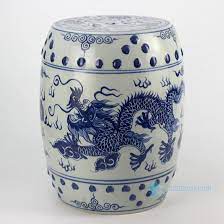 Ryll40 Chinese Dragon Pattern Blue And