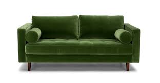 gr green velvet 2 5 seater sofa