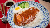 thai roast red pork   moo daeng