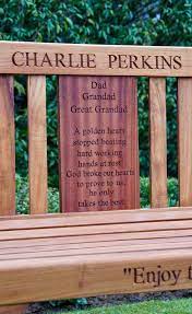 Personalised Bench With Engraved Plaque
