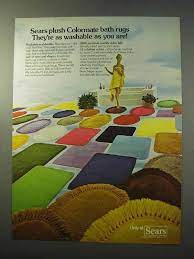 1977 sears colormate bath rugs ad as