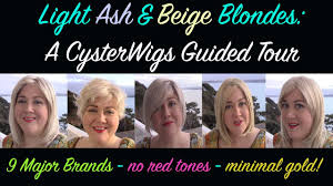Light Ash Platinum Beige Blondes Cysterwigs Guided Tour 26 Colors 9 Brands