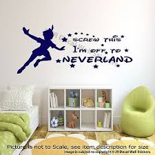 neverland peter pan quote wall art