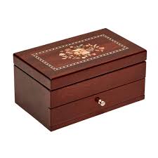 co brynn walnut wooden jewelry box