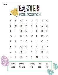 Patrick's day worksheets help get your child excited for the greenest holiday of the year.this page has a lot of free printable st. Easter Word Search Free Printable Pdf Cenzerely Yours