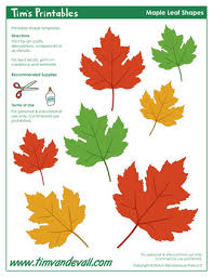 maple leaf templates tim s printables