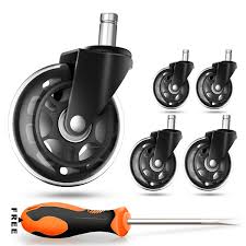 office chair caster wheels set of 5