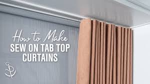 make curtains using sew on tab tape
