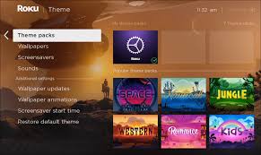 how to change themes on roku