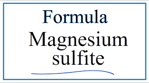 formula for magnesium sulfite