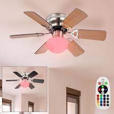bundle led ceiling fan with rgb color