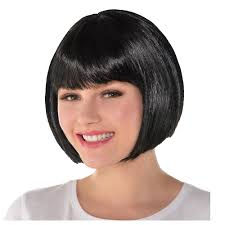 When many people opt for bobs, they think of very short haircuts. Black Bob Wig Party City