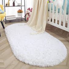 oval fluffy rug carpets modern plush