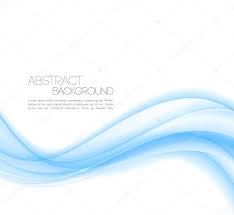 Abstract Blue Curved Lines Background Wave Template Design