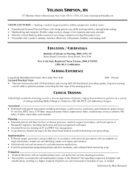 Nursing Rn Resume Professional Registered Nurse Resume
