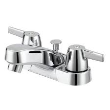 Cost to install a faucet can vary greatly. Project Source Chrome 2 Handle 4 In Centerset Watersense Bathroom Sink Faucet With Drain Lowes Com In 2021 Sink Faucets Bathroom Sink Faucets Bathroom Sink