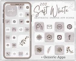 Soft White Aesthetic Ios 14 App Icons ...