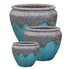 Outdoor Planters Ceramic Flower Pots