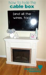 Tv Over Fireplace Cable Box