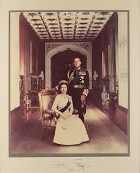 Queen Elizabeth II and Prince Philip Signed Oversized Photograph