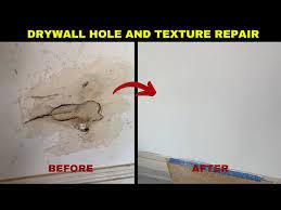 Drywall And Repair A Textured Wall