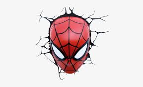 3d Light Fx Spider Man Face Wall Light