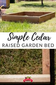 How To Build A Cedar Raised Garden Bed
