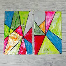 Faux Stained Glass Art For Kids Mum