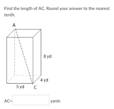 find the length of ac round your answer