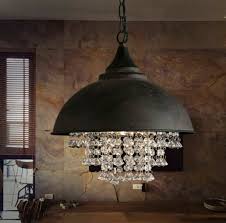 Hot Rustic Industrial Crystal Pendant Light Loft Vintage Chandelier Ceiling Lamp For Sale Online Ebay