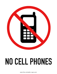 Printable No Cell Phone Sign Free Printable Signs
