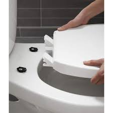Kohler K 4008 0 Reveal Quiet Close Elongated Toilet Seat With Grip Tight Bumpers White