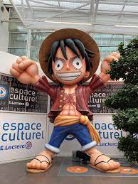 I found to my surprise a giant luffy on my way to the mall in the town  where I live in the south of France. I think this is the right place